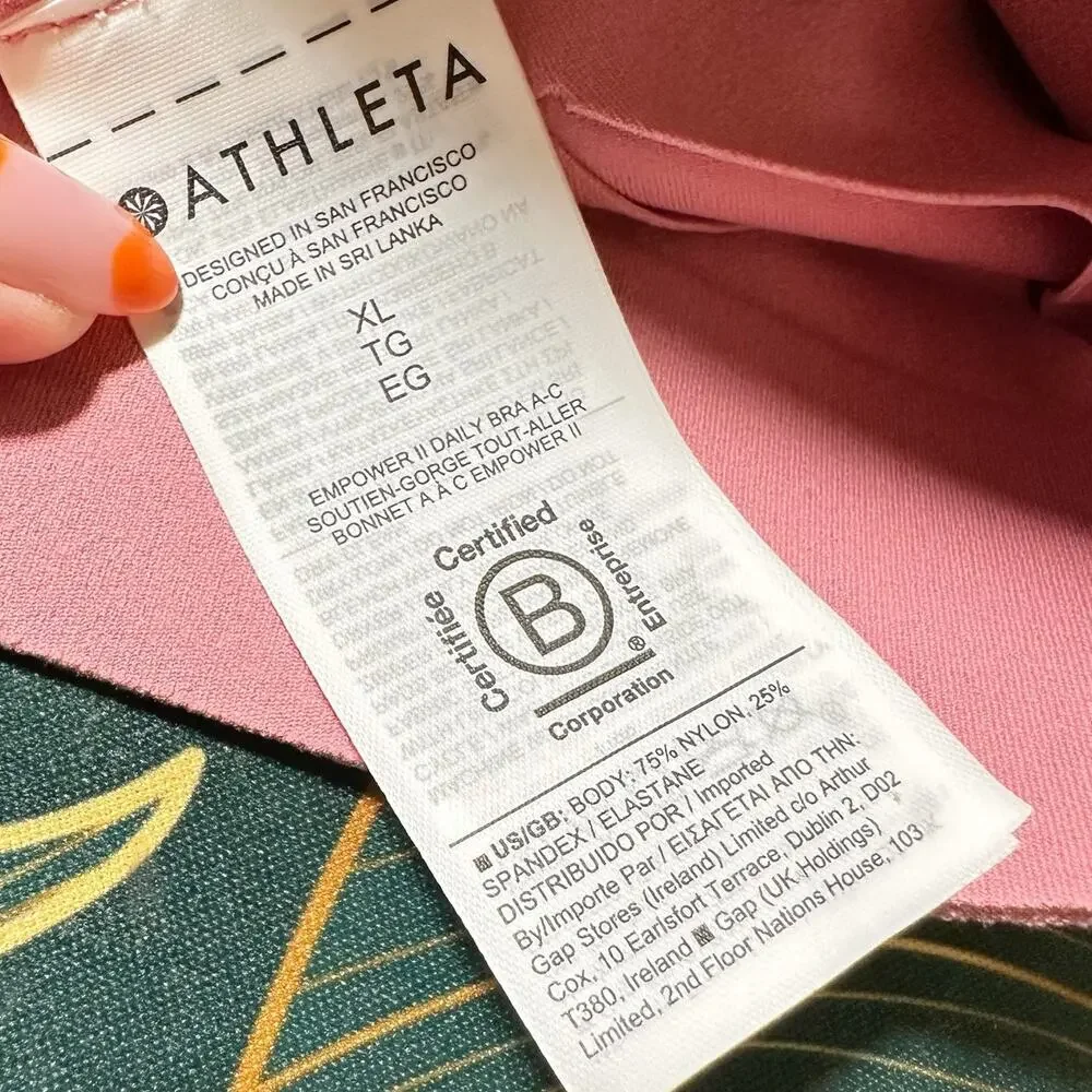 NWT Athleta Women Empower II Daily Bra A-C Mauve Pink Size XL